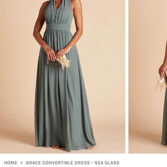 Birdy Grey / Grace Convertible Dress (with split) / Sea Glass / Large - Picture 8 of 11